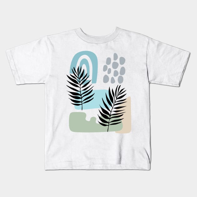 Tropical Abstract Design Kids T-Shirt by SWON Design